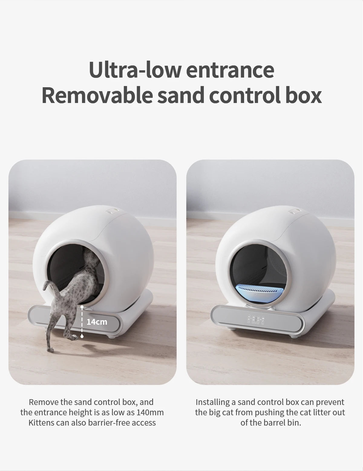 Automatic Smart Cat Litter Box Self Cleaning App