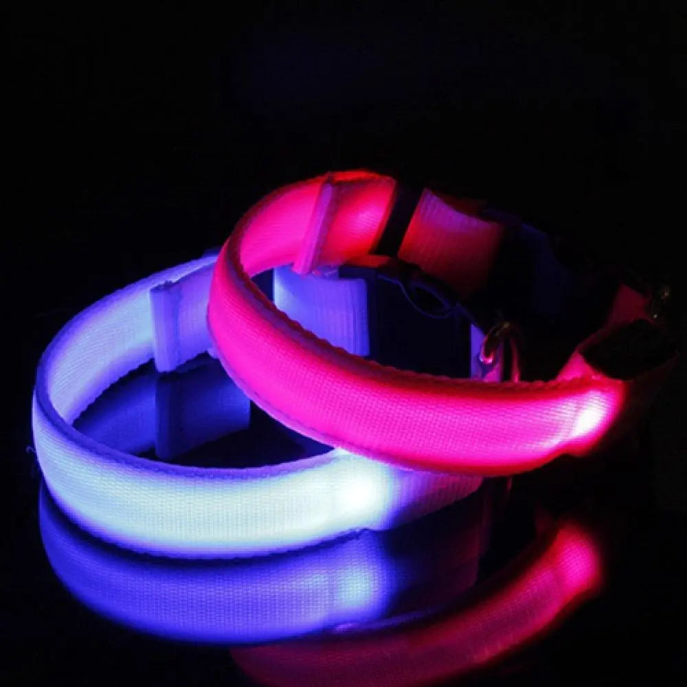 LED Dog Anti-lost Collar Glowing Luminous LED Light