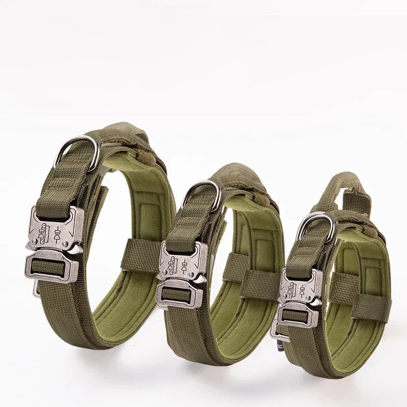 Heavy Duty Tactical Dog Collar with Handle