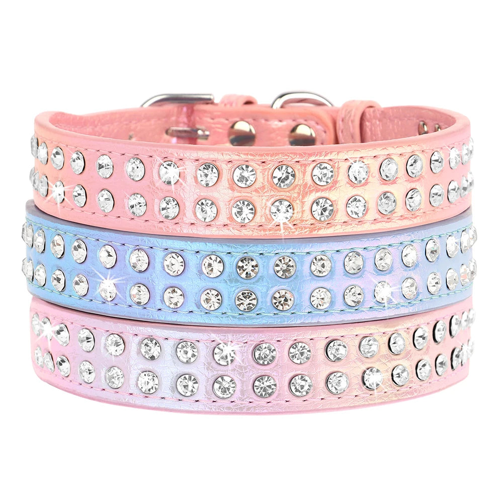 Rhinestone Dog Collar For Small and Medium Dogs