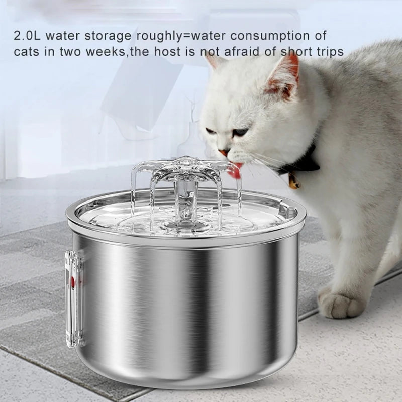 2L Capacity Stainless Steel Automatic Waterer