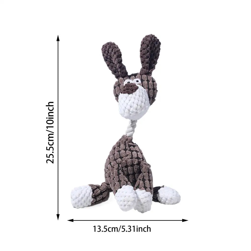 Corduroy Plush Chew Toy For Dogs