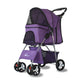 Outdoor Pet Carrier Stroller Multicolor Oxford Cloth Steel Pipe High-intensity 4-wheels