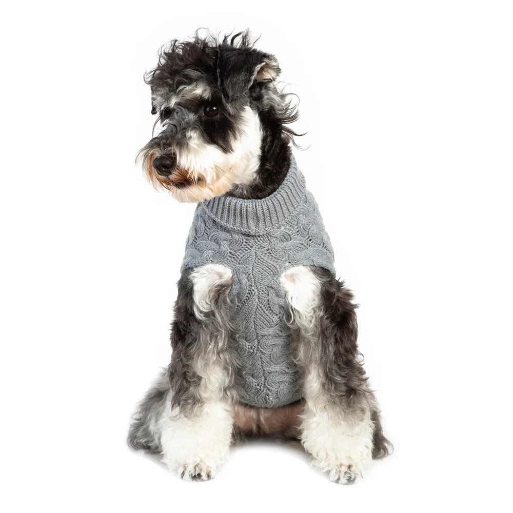 Classic Warm Winter Solid Pet Sweater for Small Dogs