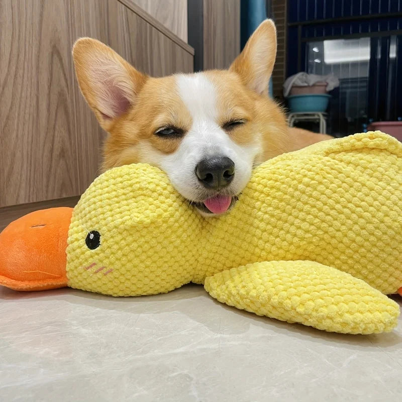 Large Duck-Shaped Squeaky Plush