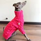 Pink Fashionable Turtleneck Winter Dog Sweater Thick