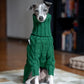 Green turtleneck thickened pet sweater