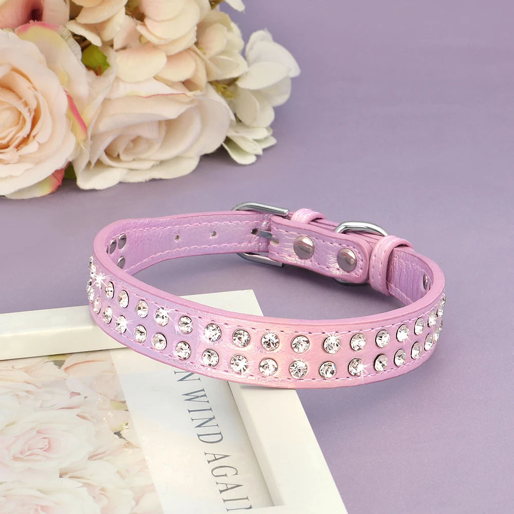 Rhinestone Dog Collar For Small and Medium Dogs