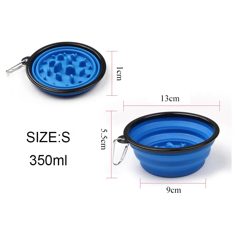 Portable Puppy Dog Bowl Pet Collapsible Feeder Dish