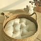 Four Seasons Cat Bed Woven Removable Upholstery