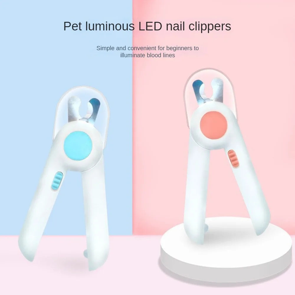 LED-Lit Pet Nail Clippers with Safety Guard