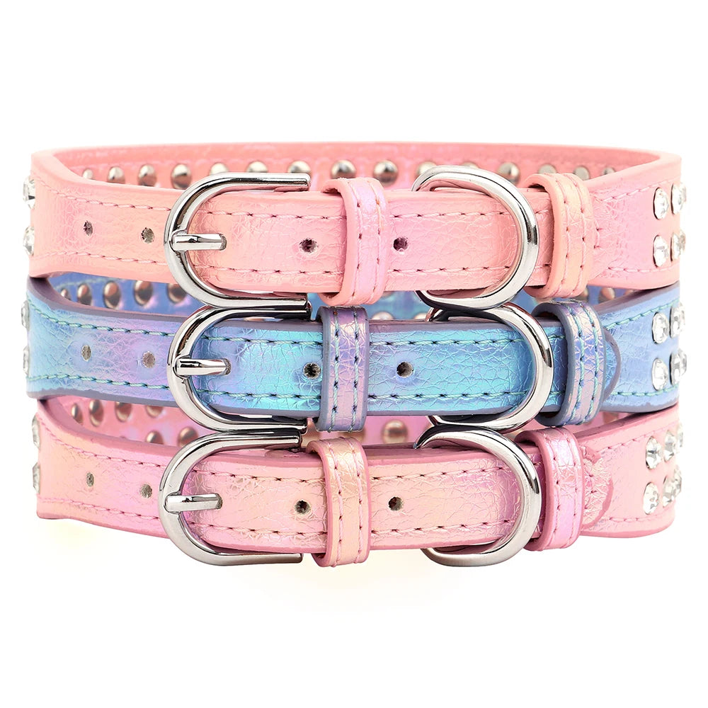 Rhinestone Dog Collar For Small and Medium Dogs