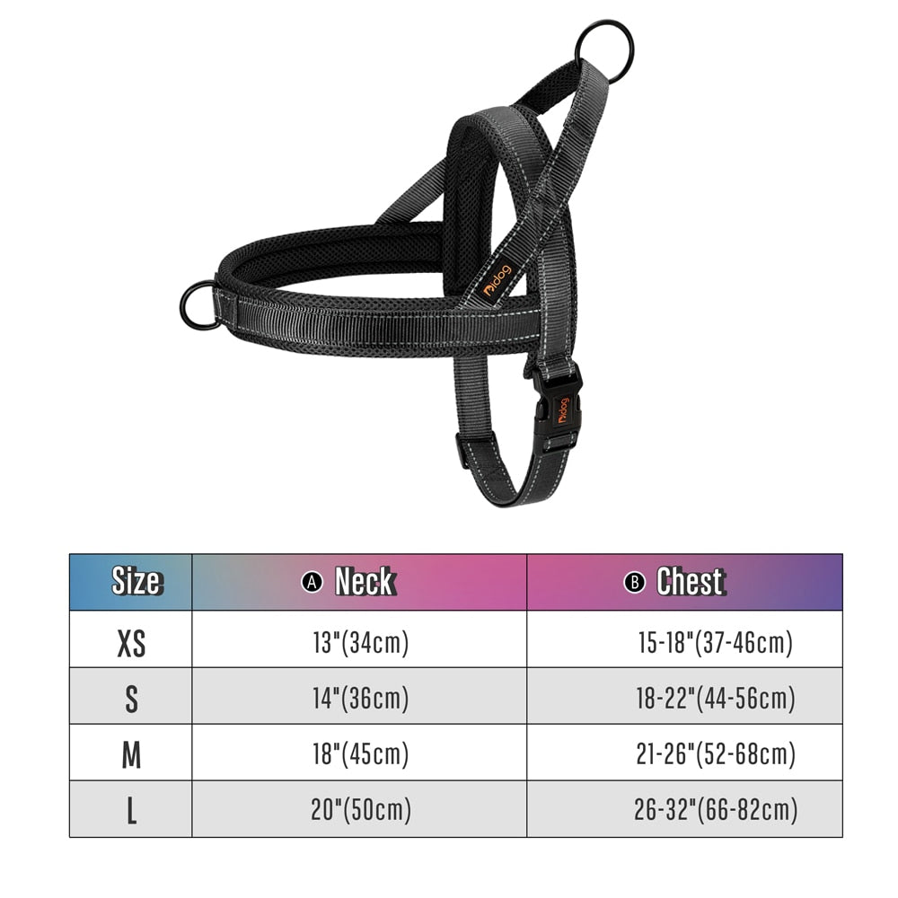 No Pull Dog Harness Soft & Reflective