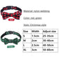 Christmas Plaid Snowflake Dog Collar with Bow Tie