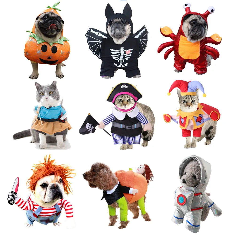 Halloween Pet Cosplay Costumes Sets