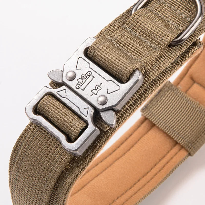 Heavy Duty Tactical Dog Collar with Handle