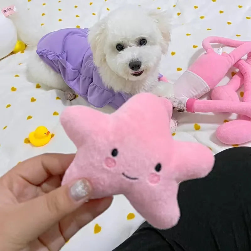 Cute Puppy Squeaky Bite Resistant Chew Toys