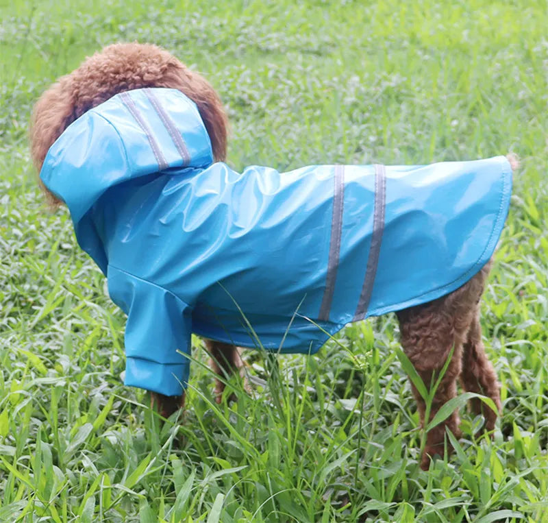 Waterproof Dog Raincoat Reflective Pet Poncho