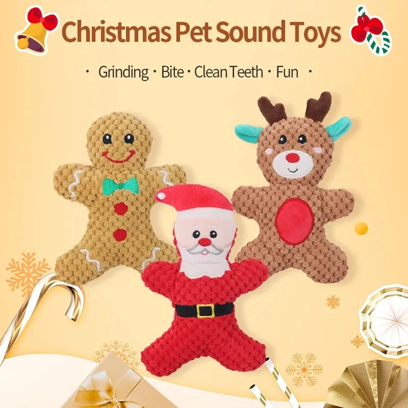 Xmas Pet Plush Chew Toy