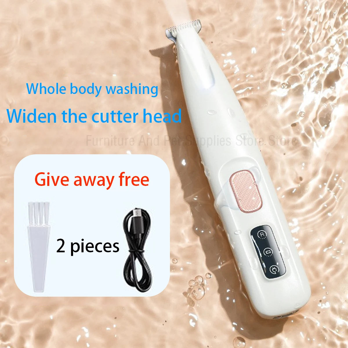 New Hair Trimmer with LED Light Fully Waterproof