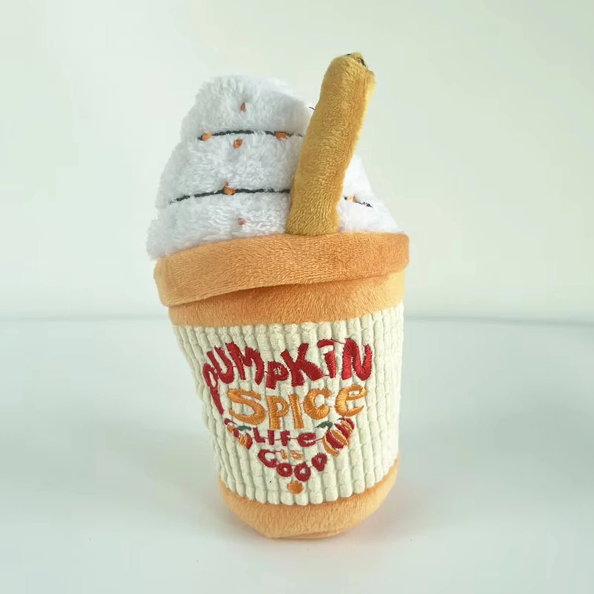 Plush Chew Squeaky Coffee Cup Design