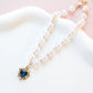 Pearl Chain Accessories for Cats Zircon Heart Pet Products Small