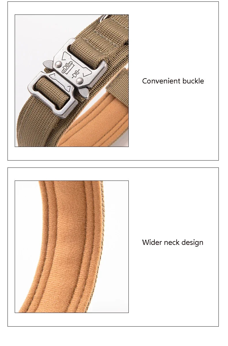 Heavy Duty Tactical Dog Collar with Handle