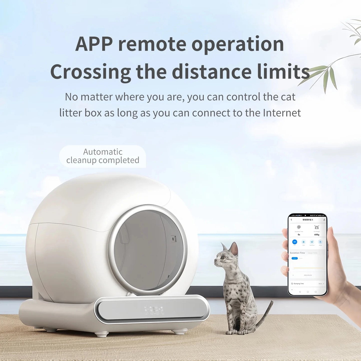 Smart Cat Litter Box Self-Cleaning