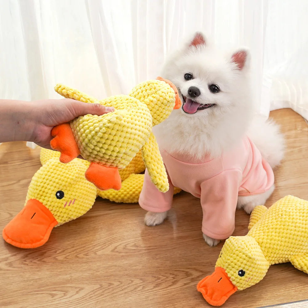 Cute Plush Duck Squeak Toy