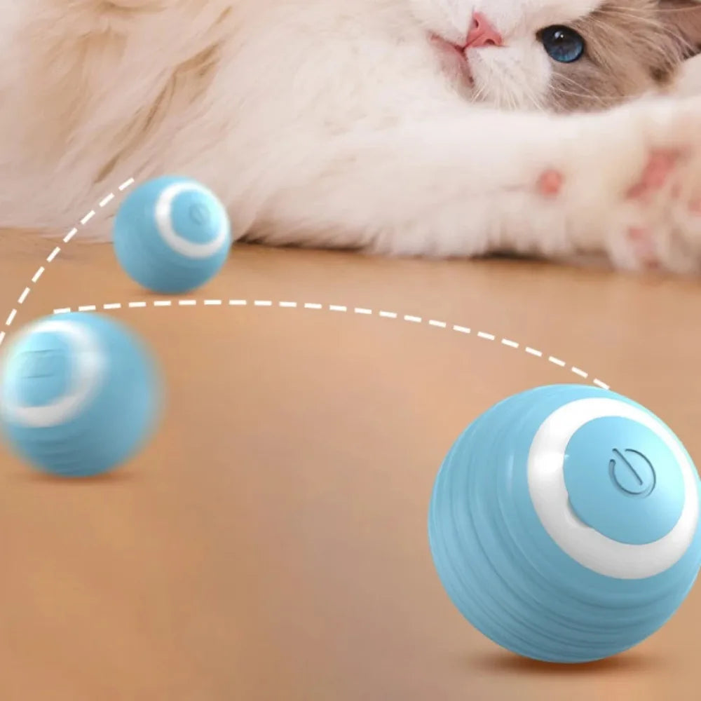 Interactive Cat Toy Electric Cat Ball Toy Smart Cat Training Automatic