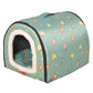 Warm Dog House Comfortable Print Stars Kennel Mat