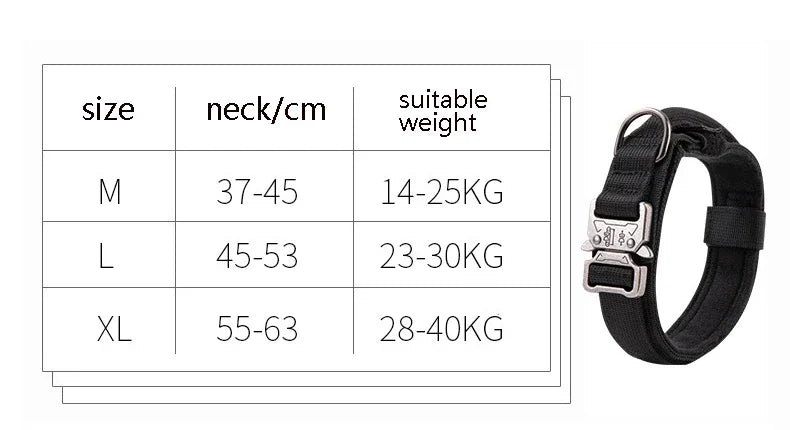 Heavy Duty Tactical Dog Collar with Handle