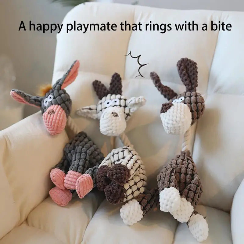 Corduroy Plush Chew Toy For Dogs