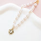 Pearl Chain Accessories for Cats Zircon Heart Pet Products Small