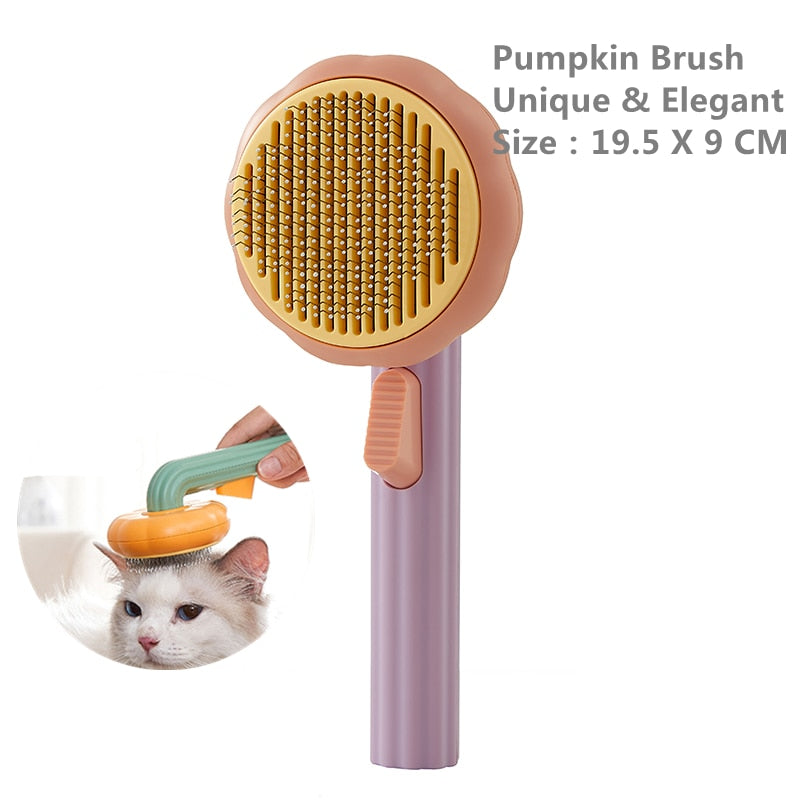 Grooming Brush Gently Removes Loose Undercoat Tangled Hair