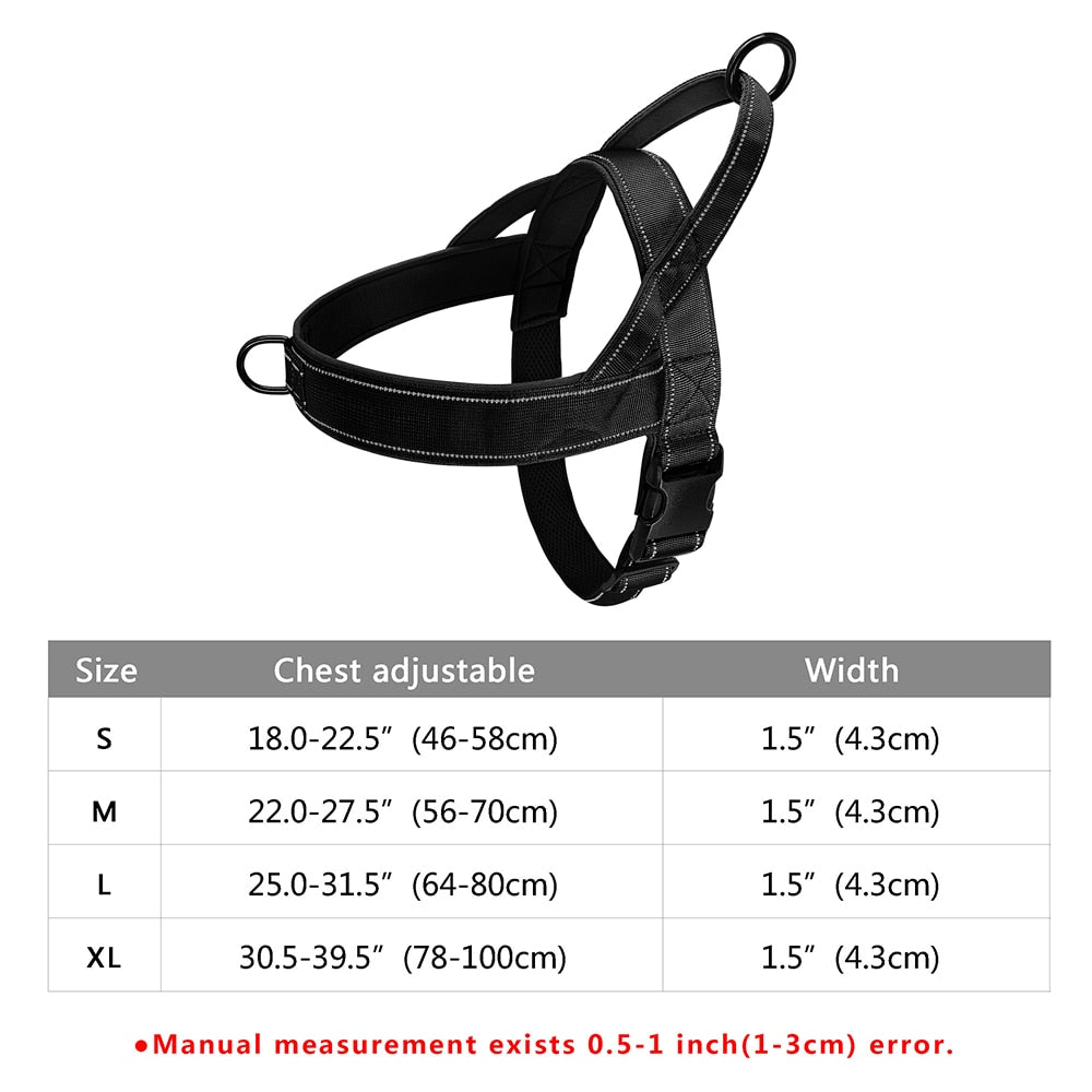 No Pull Dog Harness Soft & Reflective