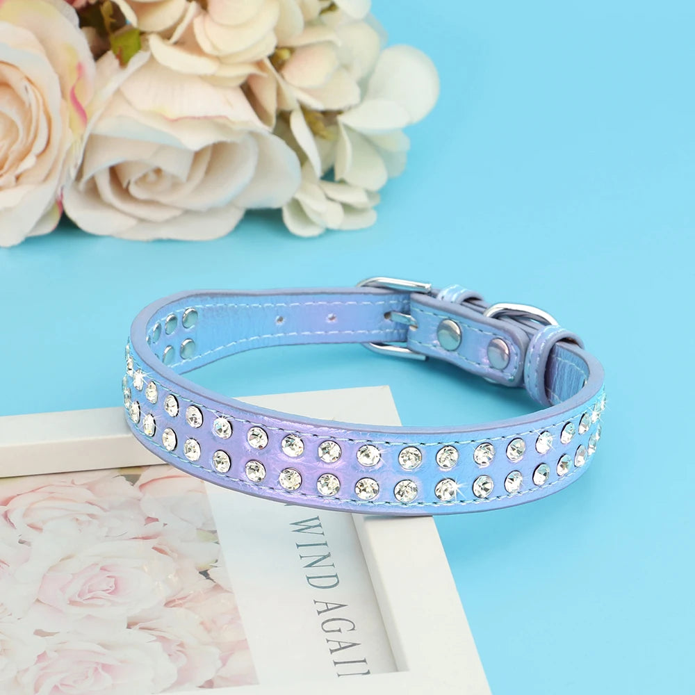 Rhinestone Dog Collar For Small and Medium Dogs