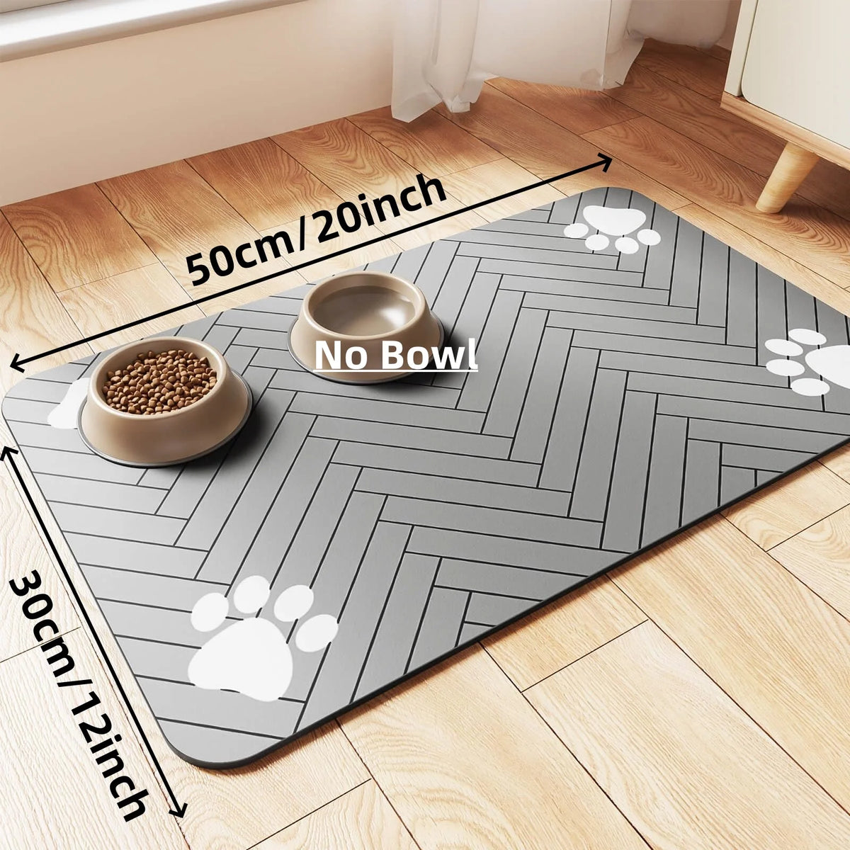 Absorbent Pet Placemat For Food and Water Dish
