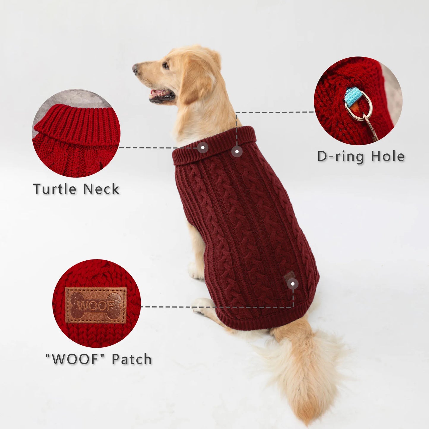 Cozy Knitted Pet Sweater for Winter