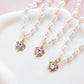 Pearl Chain Accessories for Cats Zircon Heart Pet Products Small