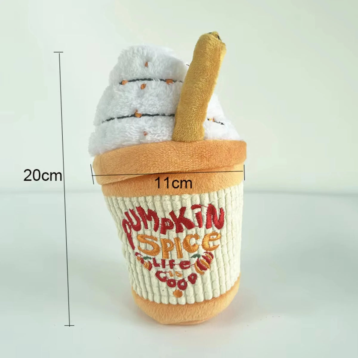 Plush Chew Squeaky Coffee Cup Design