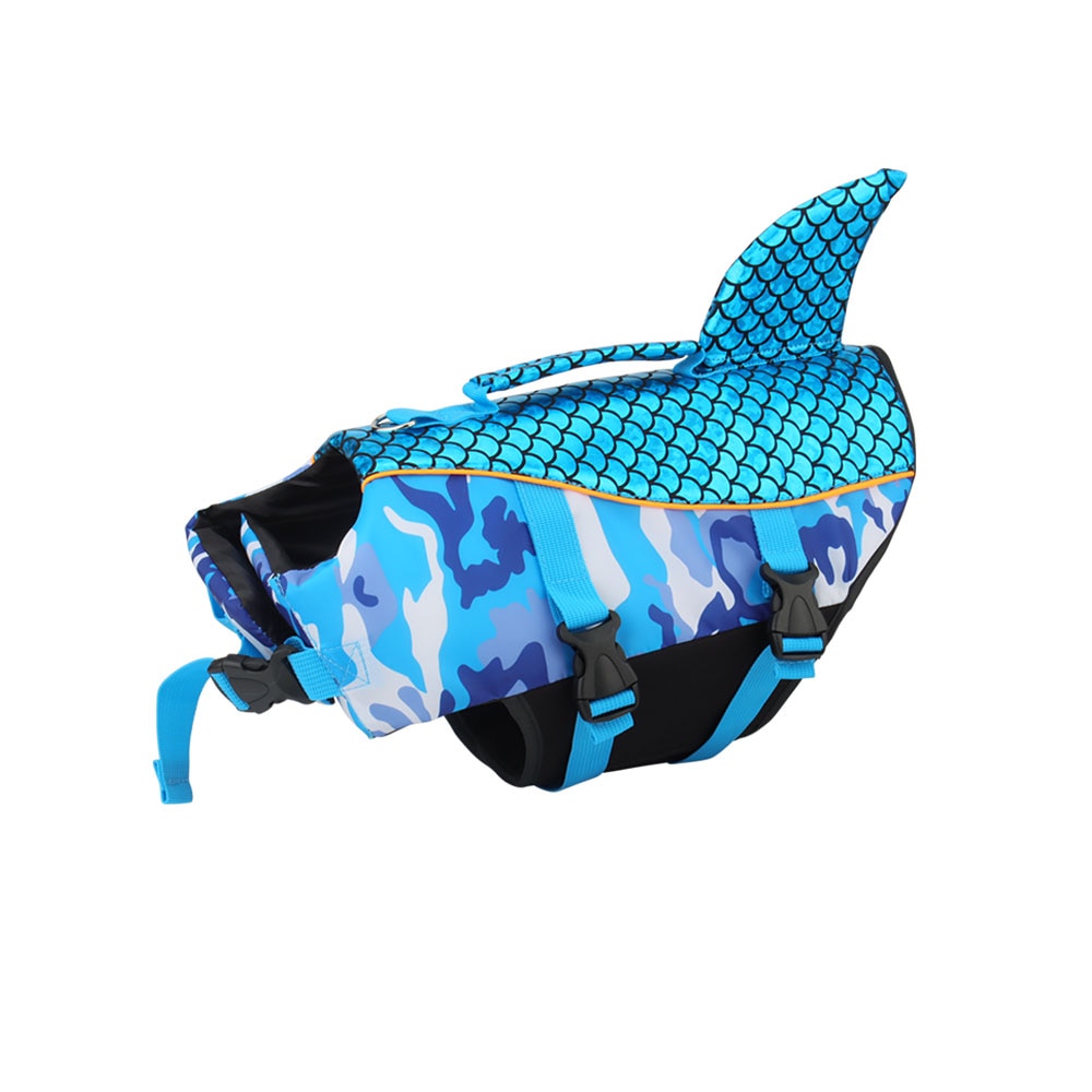 Reflective Scales Dog Life Jacket Swim Pet Vest Dog Swimsuit Outdoor Water Pool Clothes Pet Swimwear