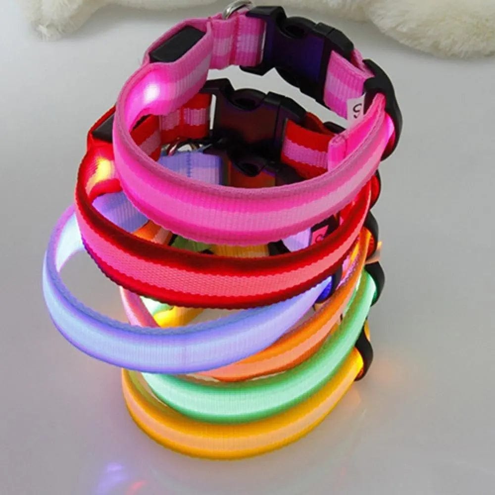 LED Dog Anti-lost Collar Glowing Luminous LED Light