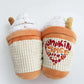 Plush Chew Squeaky Coffee Cup Design