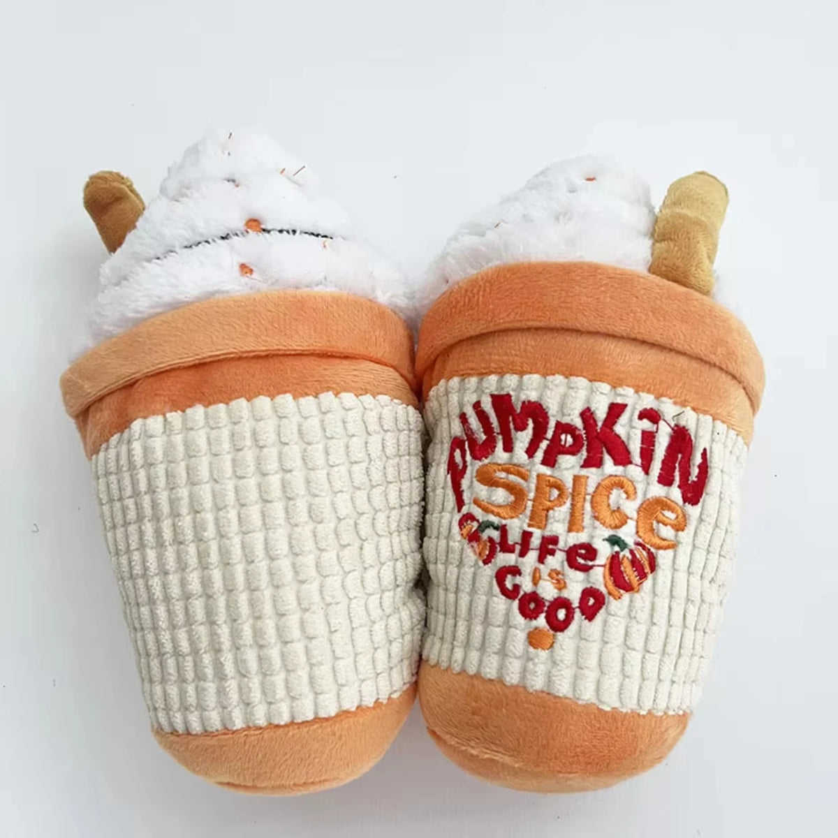 Plush Chew Squeaky Coffee Cup Design