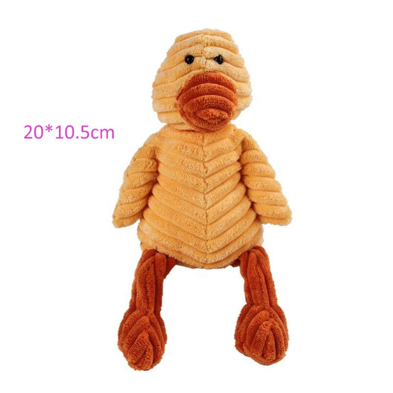 Plush Dog Toy Animals Shape Bite Resistant Squeaky