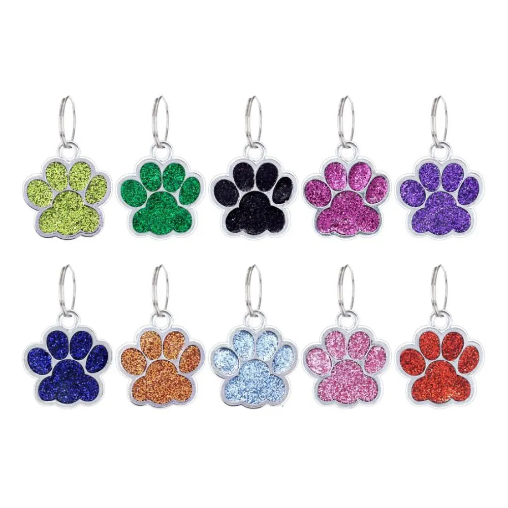 Cat & Dog Paw Print ID Tags