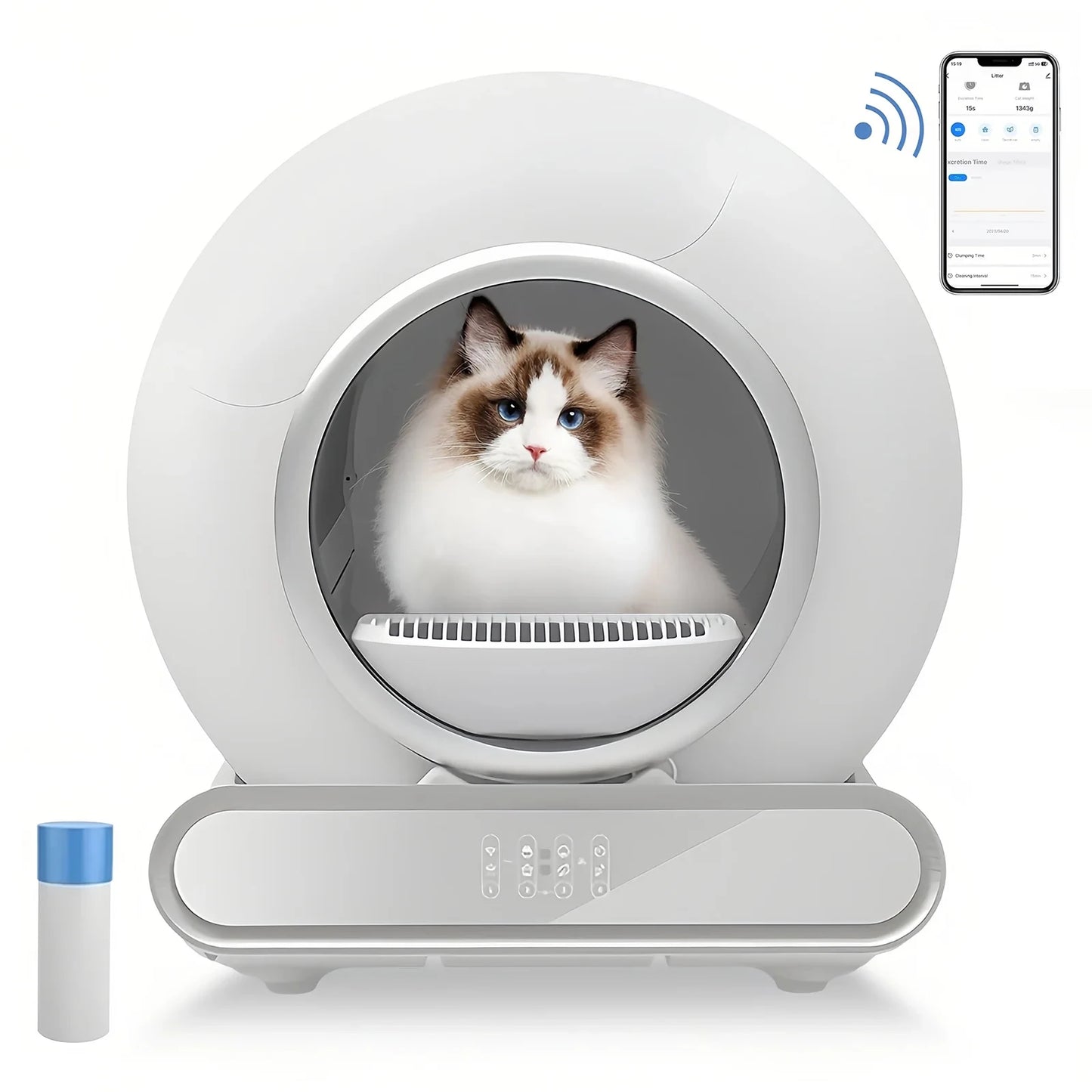 Smart Cat Litter Box Self-Cleaning