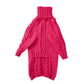 Turtleneck Twist Knitted Sweater for Dogs, Italian Greyhound Whippet, Warm Dog Coat, Dog's Winter Clothing