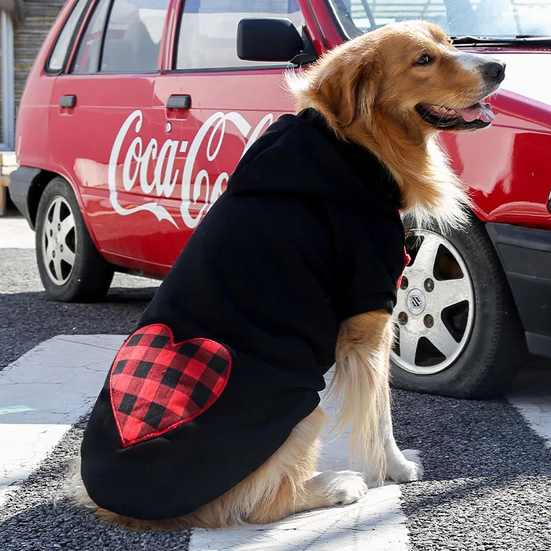 Thick Paw Print or Heart Print Pet Hoodie